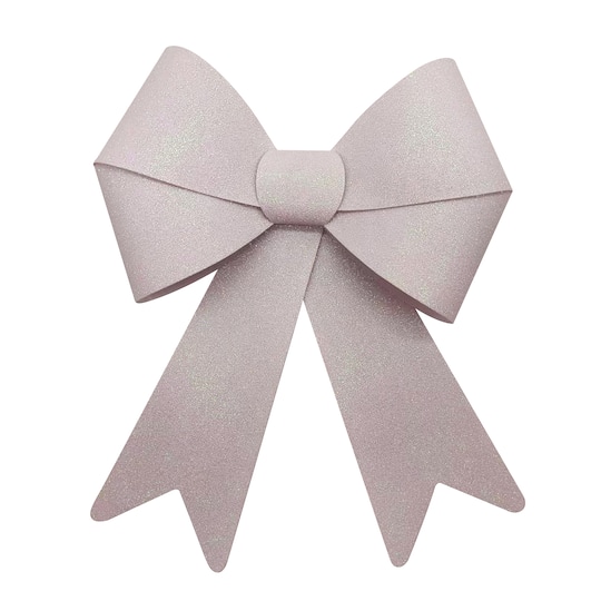 18&#x22; Iridescent Glitter Bow by Celebrate It&#x2122; Christmas